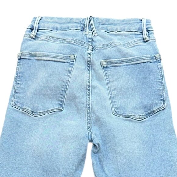 Good American Good Waist‎ Light Wash Skinny High Waist Denim Jeans 2/26 GW504T - Picture 4 of 6
